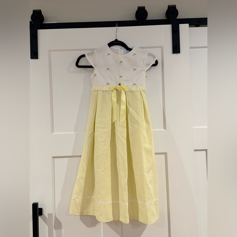 Girls Vintage Yellow‎ Dress